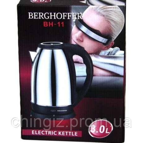 Електрочайник 3.0 л / 2000Вт Berghoffer