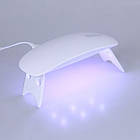 УФ лампа для сушіння нігтів, гель-лаку UV LED SUN mini, ультрафіолетова міні LED (лід) лампа для манікюру, фото 6