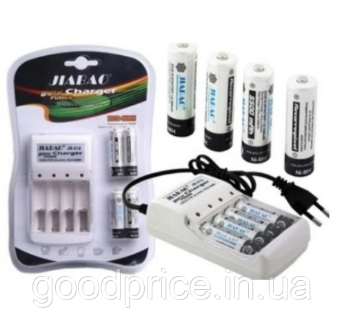 Зарядний пристрій з АА акумуляторами Jiabao Digital Charger AA