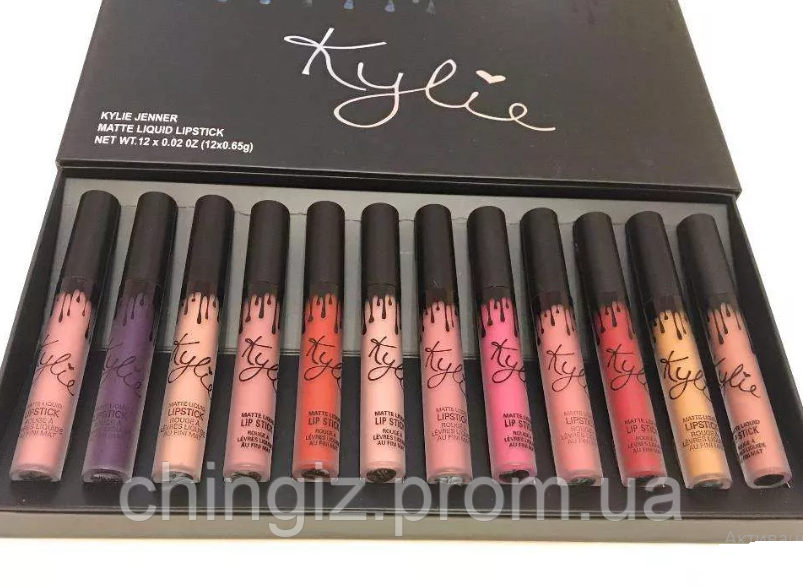 Набір матових помад KYLIE Single Lipstick 12 шт
