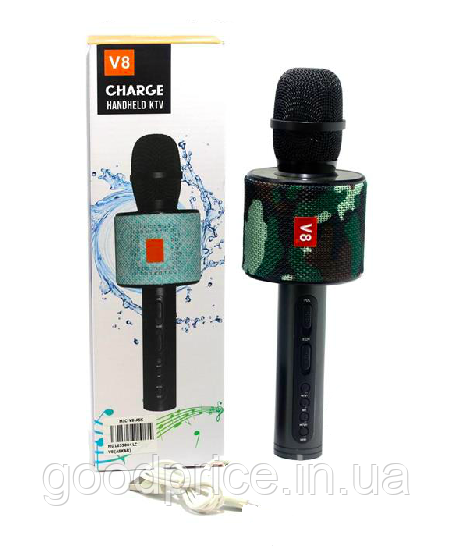 Караоке мікрофон bluetooth V8 +чохол в подарунок