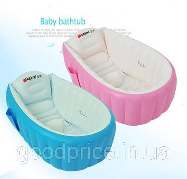 НАДУВНА ВАННОЧКА INTIME BABY BATH TUB З НАСОСОМ