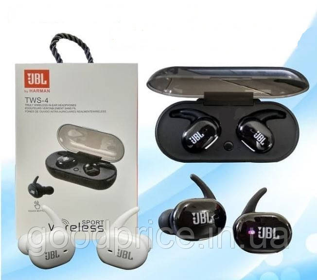 Бездротові вакуумні навушники JBL TWS-4
