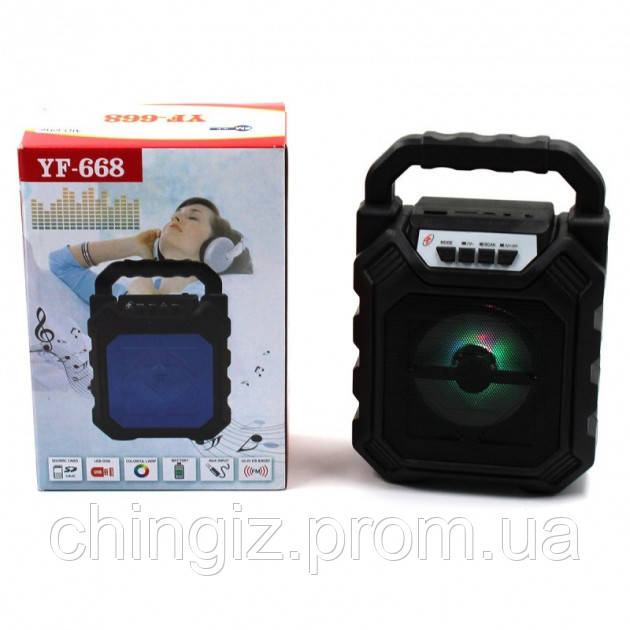 Портативна бездротова Bluetooth колонка YF-668BT
