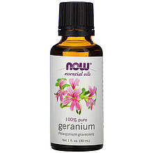 Ефірна олія герані NOW Foods "Geranium" (30 мл)