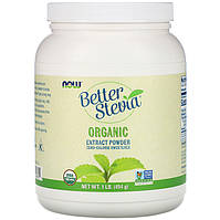 Натуральная стевия NOW Foods "Better Stevia Organic Extract Powder" экстракт в порошке (454 г)