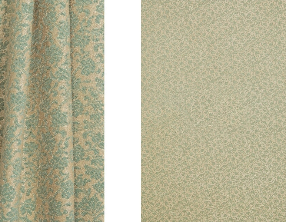 Портьерная ткань для штор Жаккард с цветочным рисунком - фото 1 - id-p1015222262