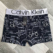 Труси чоловічі боксери бавовна Calvin Klein 05, чорні, розмір XL (48-50), 09126, фото 2