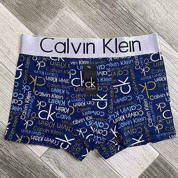 Труси чоловічі боксери бавовна Calvin Klein 05, сині, розмір 2XL (50-52), 09139