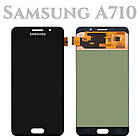 Модуль для Samsung Galaxy A7, Samsung A710 чорний, дисплей + сенсор, фото 3