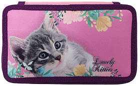 Пенал Class 2-яр.,пустий,"Lovely Kitties", 210/70D PL, 20401С