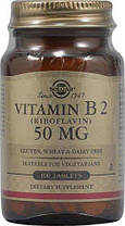 Вітамін В2 Solgar Vitamin B2 50 mg 100 таб, фото 2