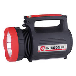 Ліхтар акумуляторний 1 LED 5 W + 22 SMD, виносна сонячна панель, виносні 2 led лампи Intertool LB-0105   Luxprice