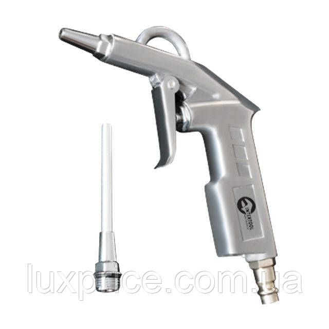 Пістолет для продування короткий з додатковим наконечником 80 мм INTERTOOL PT-0803    Luxprice, фото 1
