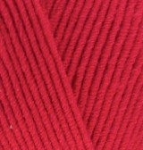 Нитки пряжа для в'язання бавовна акрил COTTON GOLD ALIZE Коттон Голд Алізе № 56 - червоний