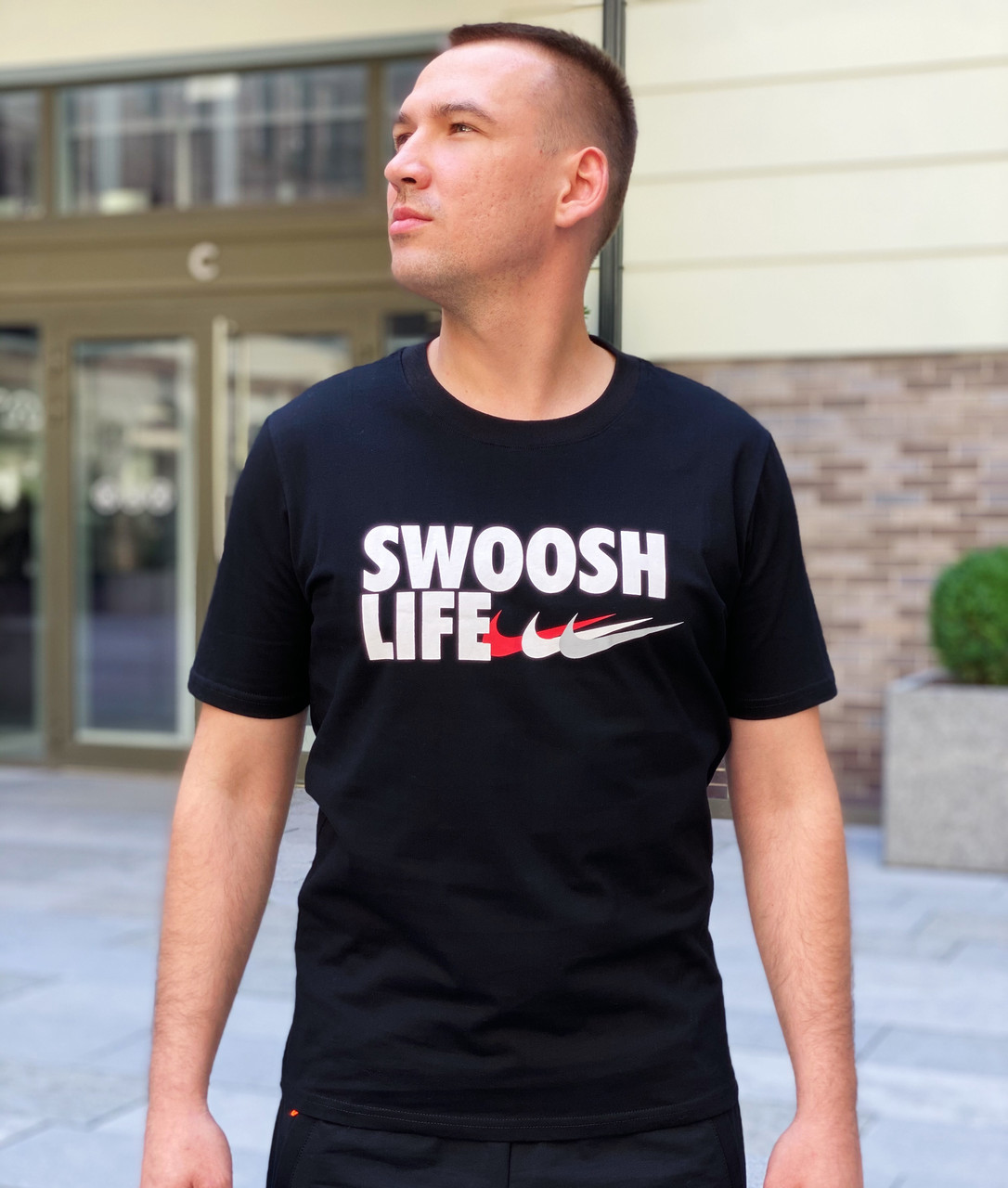 Футболка чоловіча Nike Swoosh Life / CLO-142 (Розміри:M), фото 1