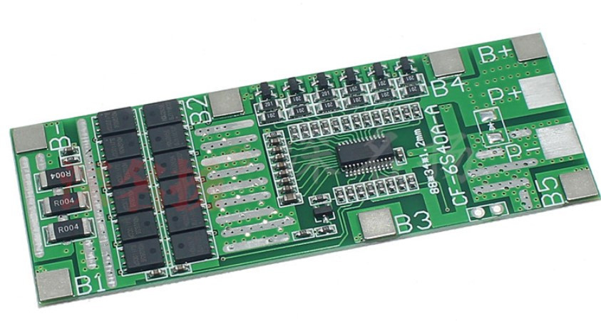 BMS контролер 6S Li-Ion 18650 24V 40A заряду/розряду