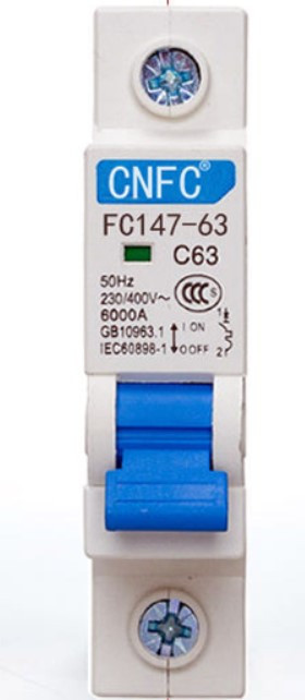 Автоматичний вимикач 63 А однофазний