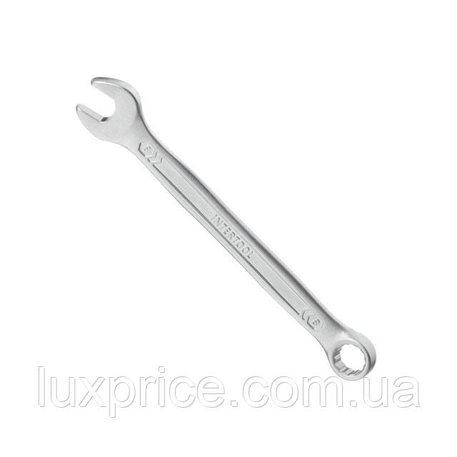 Ключ комбінований 8 мм, CrV, покриття Сатин-хром PROF DIN3113 INTERTOOL XT-1008    Luxprice, фото 1