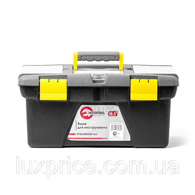 Ящик для інструменту 18.5" 472*250*224 мм INTERTOOL BX-0318   Luxprice