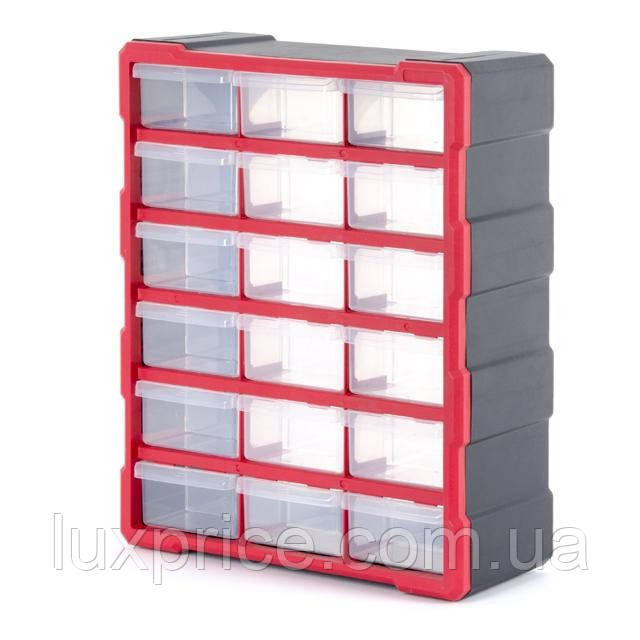 Органайзер 19" 475*380*160мм, 18 відділень INTERTOOL BX-4019    Luxprice, фото 1