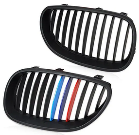 Решітка ноздрі радіатора BMW 5 (БМВ) 5 series (E60, E61) 2004-2007 Матова М-color