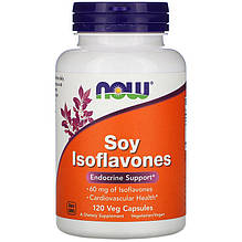 Соєві ізофлавони NOW Foods "Soy Isoflavones" підтримка ендокринної системи (120 капсул)
