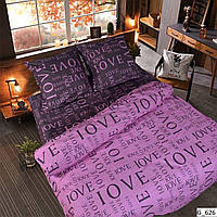 Стильный комплект постельного белья с надписями Love