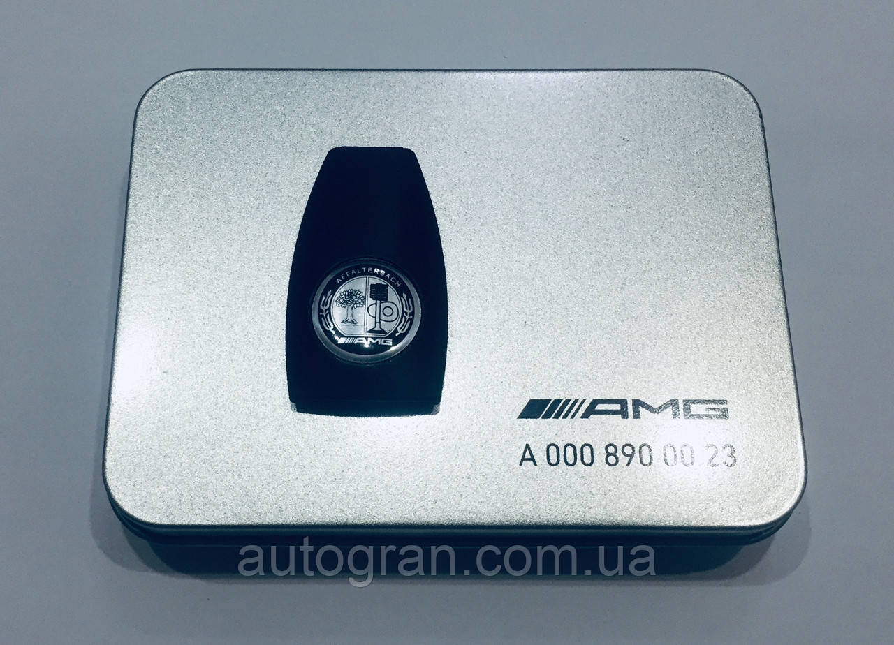 Кришка смарт ключа Mercedes Affalterbach чорно-біла, фото 1