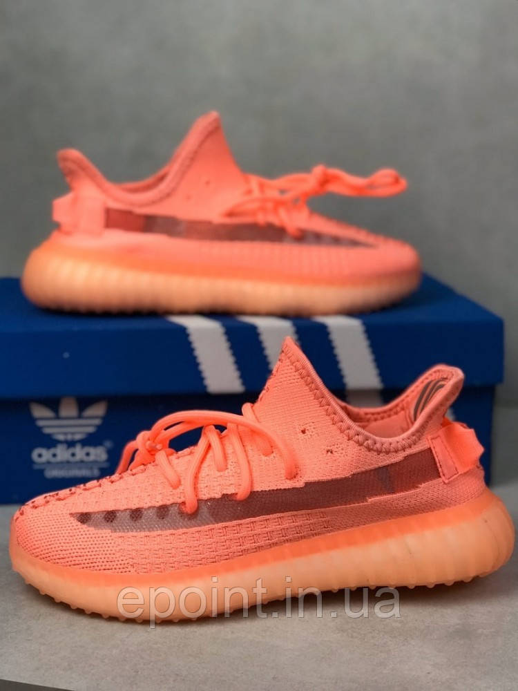Adidas Yeezy Boost 350 v2 Оранжеві женские, фото 1