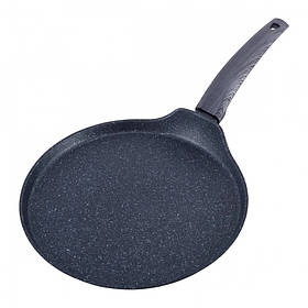Сковорода млинець 28 см Black marble Kamille KM-4128