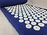 Масажний килимок Аплікатор Кузнєцова (акупунктурний голка для спини) OSPORT Long (apl-034) Синьо-білий, фото 6