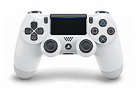 Беспроводной Bluetooth геймпад джойстик PlayStation Dualshock 4 PS4 Белый