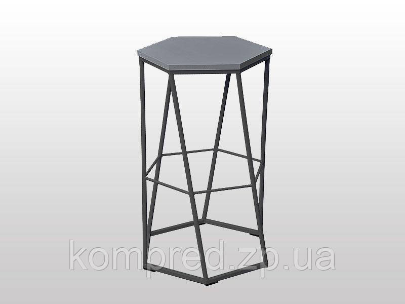 Барний стілець металевий в стилі лофт, фото 1