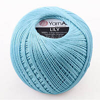 Пряжа Lily 50гр - 225м (5353 Бирюзовый) YarnArt