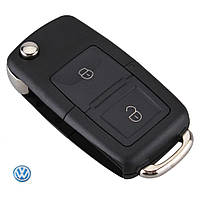Корпус выкидного ключа VW/Skoda/Seat (2 кнопки+Логотип VW)