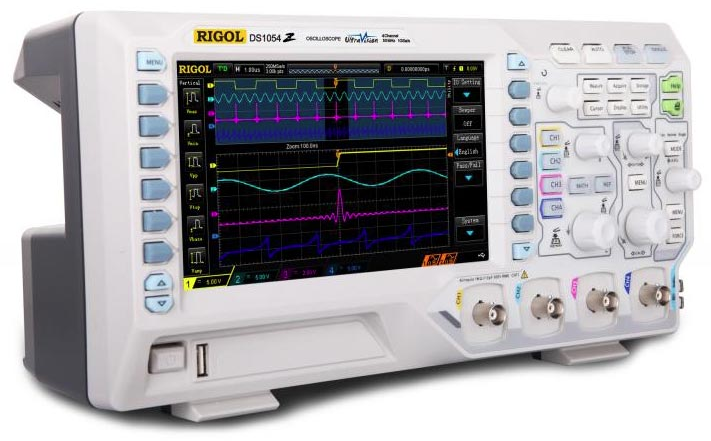 Цифровий осцилограф Rigol DS1054Z (50 МГц, 4 канали, 1 Гвыб/с, макс. пам'ять - 24 Мб
