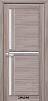 Двери межкомнатные Мода Тринити Новый Стиль Экошпон со стеклом сатин 60, 70, 80, 90