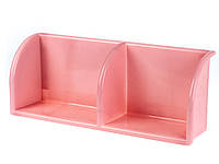Полка R-Plastic универсальная 25*20*13,5см розовая