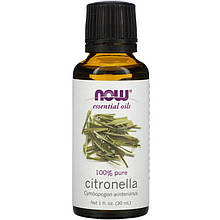 Ефірна олія цитронели NOW Foods "Essential Oils Citronella" (30 мл)