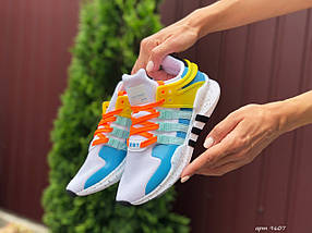 Кросівки жіночі з сітки різнокольорові яскраві стильні, фото 3