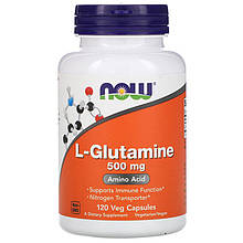 L-глютамін NOW Foods "L-Glutamine" 500 мг (120 капсул)