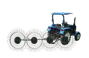 Граблі для трактора 4-колісні ворошилки   ПП Крючков   ГР6