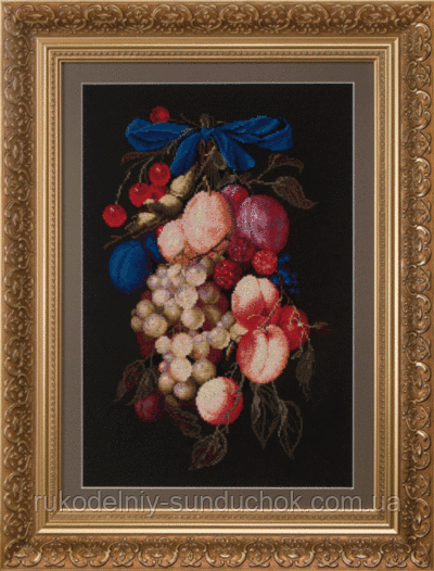 Набір для вишивки хрестиком Чарівна Мить М-131 "Фруктовий презент", фото 1