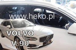 Дефлектори вікон (вітровики) VOLVO V90 5-ДВЕРНИЙ 2016+ (HEKO) вставні