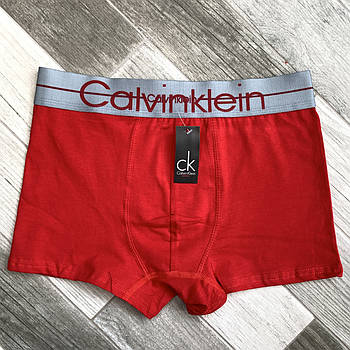 Труси чоловічі боксери бавовна Calvin Klein 04, червоні, розмір L (46-48), 09121