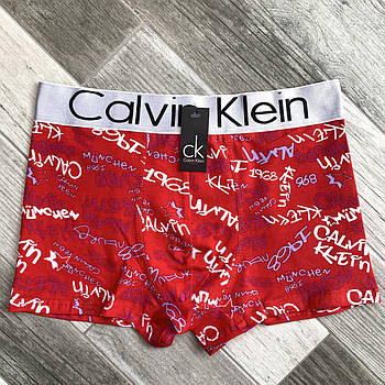 Труси чоловічі боксери бавовна Calvin Klein 07, червоні, розмір L (46-48), 09153