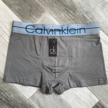 Труси чоловічі боксери бавовна Calvin Klein 04, сірі, розмір L (46-48), 09113