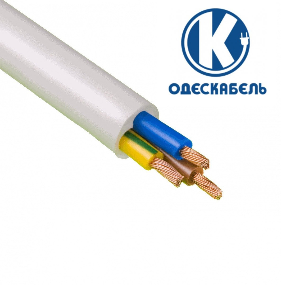 Провід ПВСм 2*4+1*4 ОдесКабель мідний гнучкий багатожильний з'єднувальний (кабель ПВС 3х4)