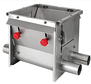 Подвійний піддон під бункер для шайбової системи розчавлювання корму